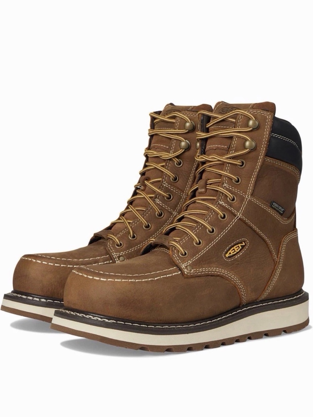 KEEN Utility Cincinnati 8” Waterproof Men’s Brown Boots (Comp Toe) size 12 EE